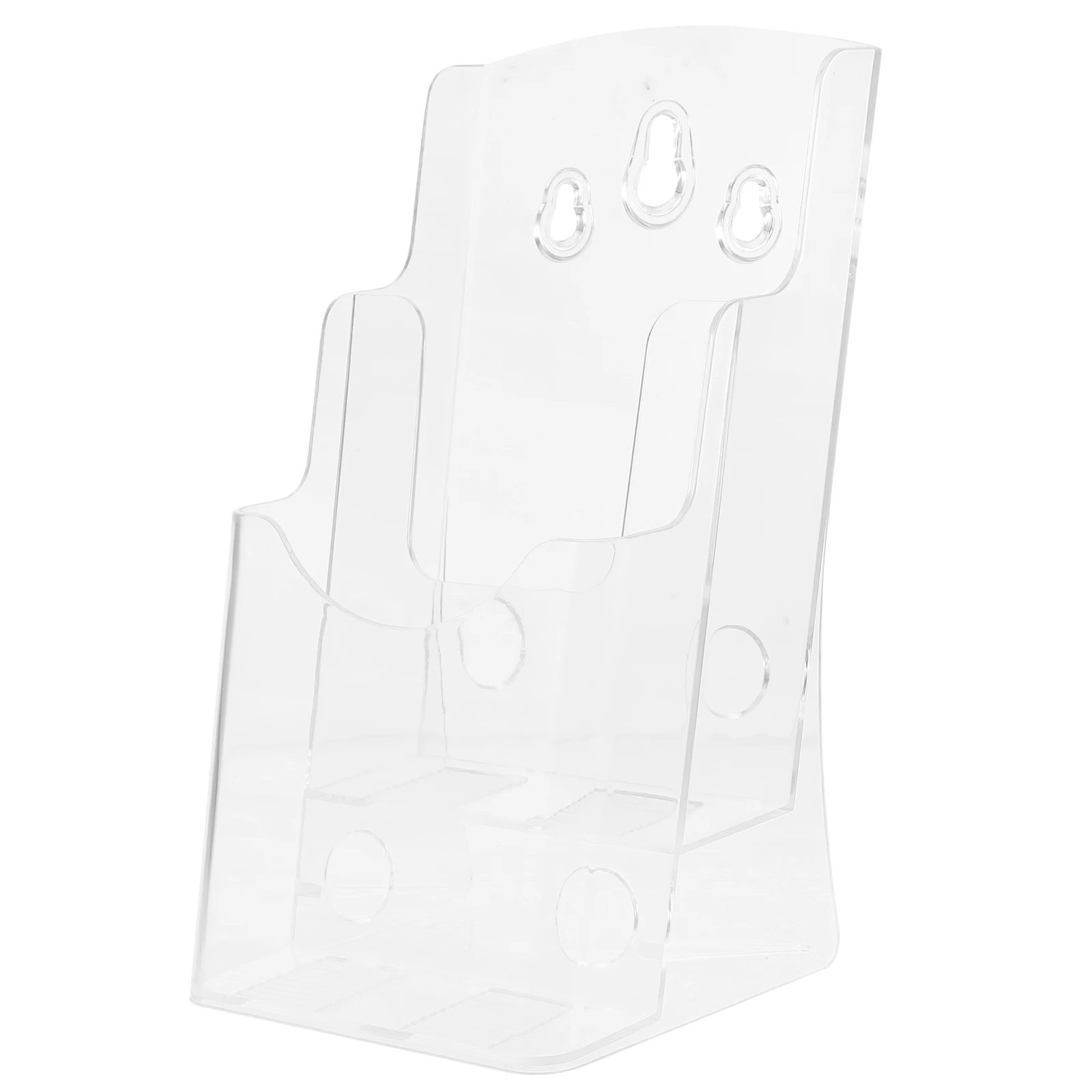 Business Card Holder Desktop Organizer Stand for Business Cards and Brochures Clear Plastic Name Card Display Rack Storage