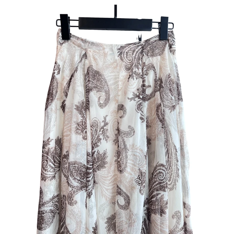 พิมพ์ High Street แฟชั่นเรียบง่ายและสบาย All-Match Niche กระโปรงพิมพ์ลายดอกไม้น่ารัก – เพิ่มความสดใสให้กับลุคของคุณ AF1810