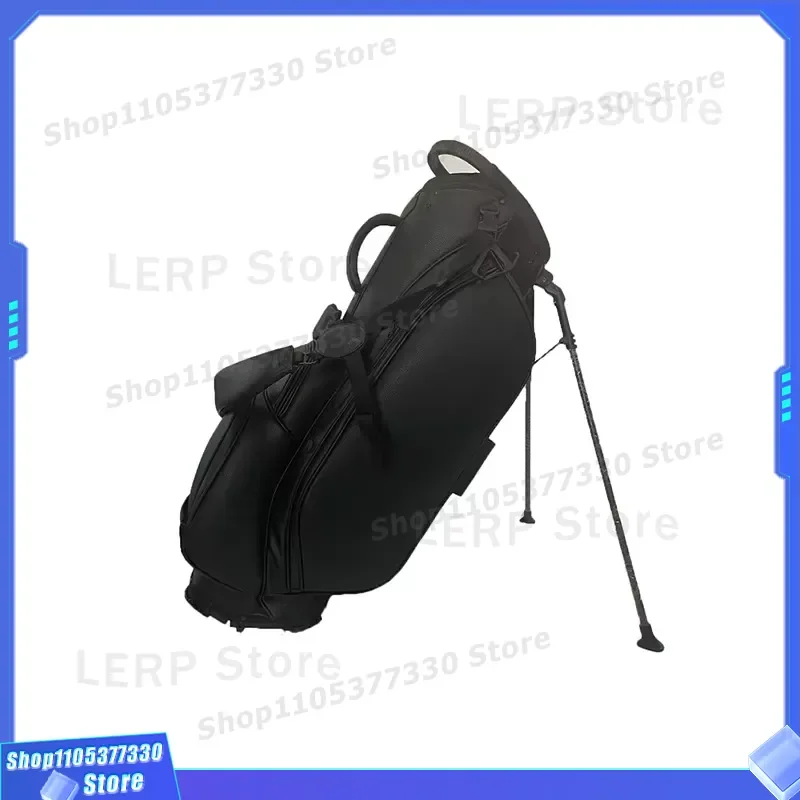 Lightweight Black PU Waterproof Golf Travel Bag With Bracket Stand Rack For Men Women Outdoor Sports Equipment Storage Case