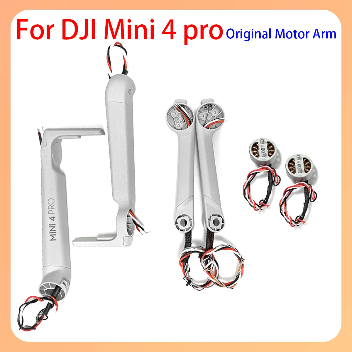 

Original factory min4pro front, rear, left, and right arm shells with wires but without motors are suitable for DJI min4pro seri