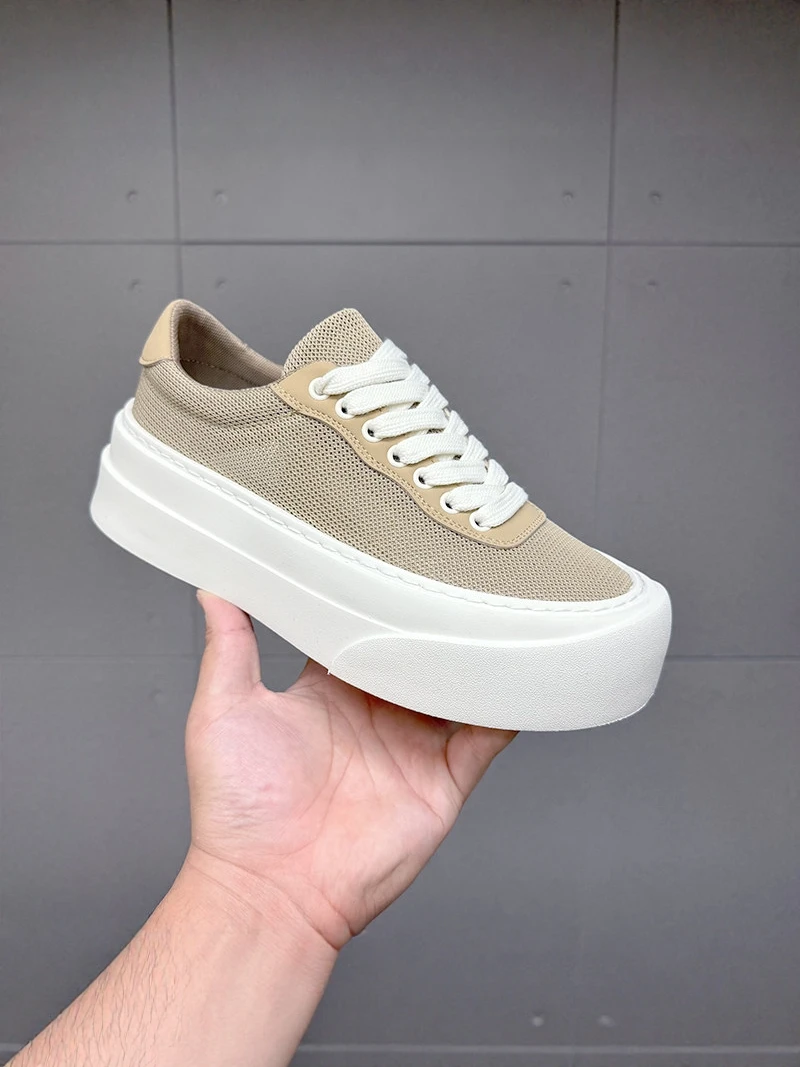 

Men's Breathable Mesh Sports Shoes Summer Original Casual Thick Bottom Heightening Sports Retro Trendy Shoes