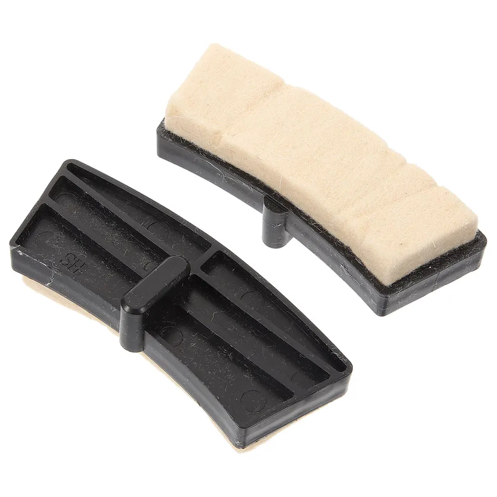 1Pair Stationary Exercise Bike Brake Pads Wool Felt Sturdy Quiet Brake Blocks Easy Installation Bike Accessories Replacement
