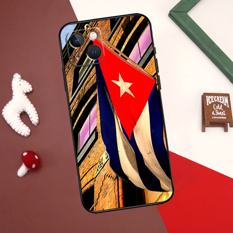 Cuba flag Art Cover For iPhone 16 12 11 13 14 15 Pro Max 12 Mini Plus X XR XS Max Phone Case