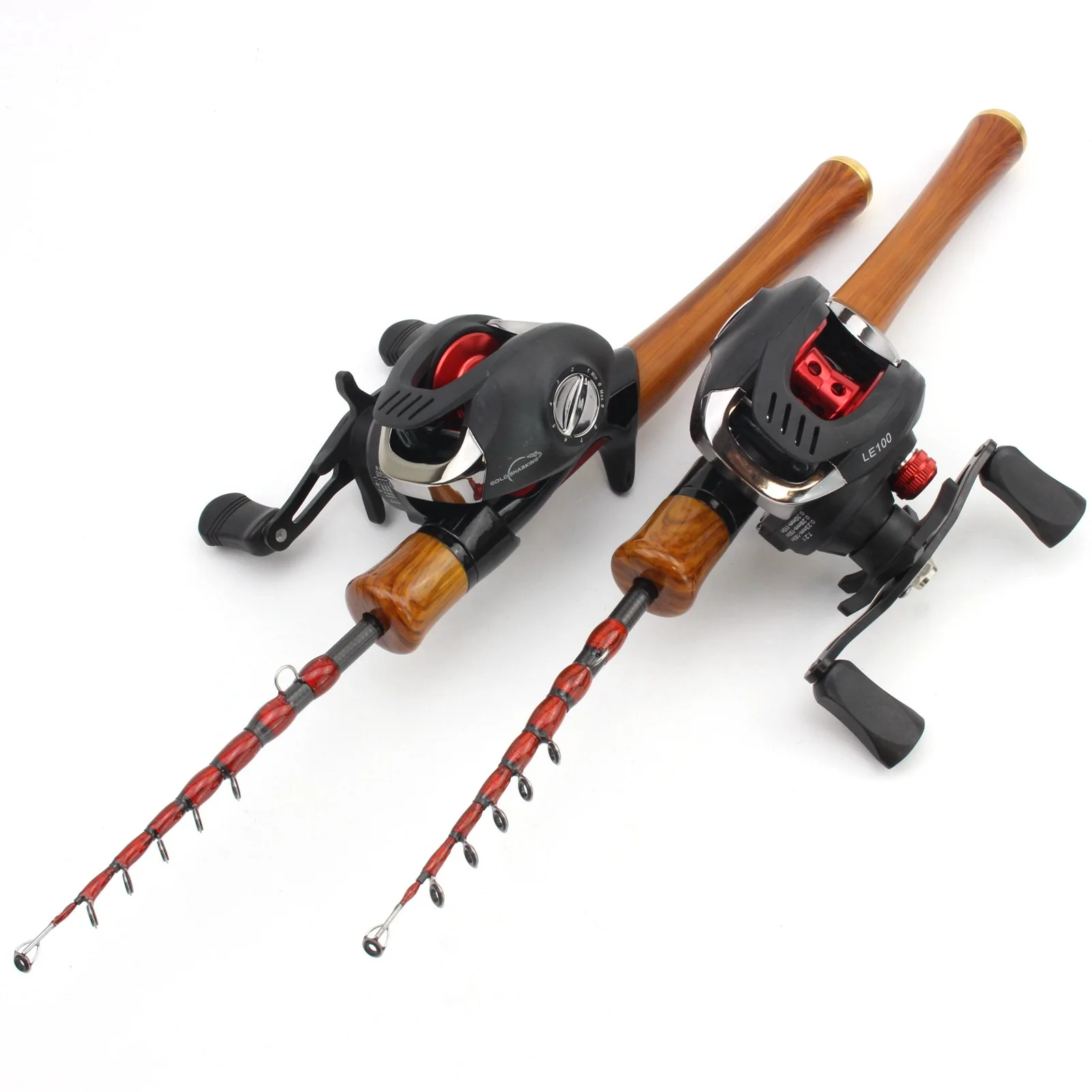 

Ultra short UL adjustable ultra soft shrink lure rod gun handle rod water drop wheel set Makou fly fishing rod