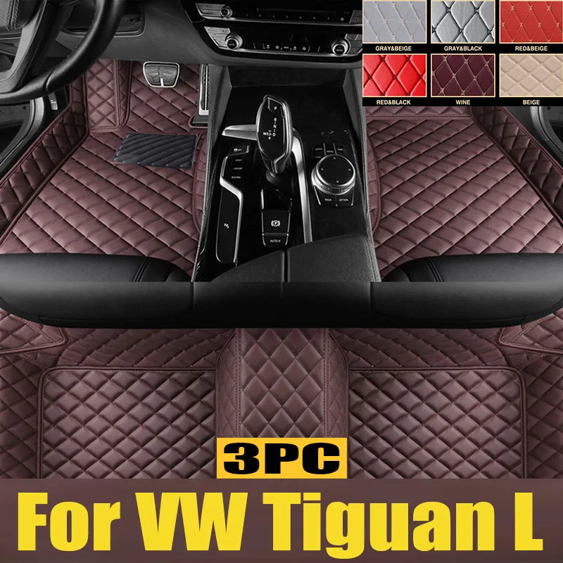 

Car Floor Mats For VW VW Tiguan L PHEV 2019 2020 2021 2022 Custom Foot Pads Automobile Carpet Cover Interior trunk mat