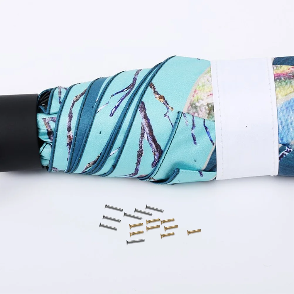 

32pcs Umbrella Repair Pins Metal Tubular Rivets Replacement For Folding Umbrella Frame Stretcher Ribs Connector Joint Parts