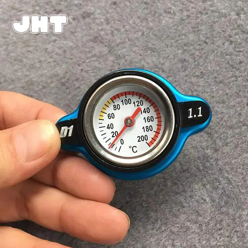 motorcycle D1 SPEC Thermostatic Gauge Radiator Cap Tank Cover Temperature Water Gauge With Utility Safe 1.1 Bar