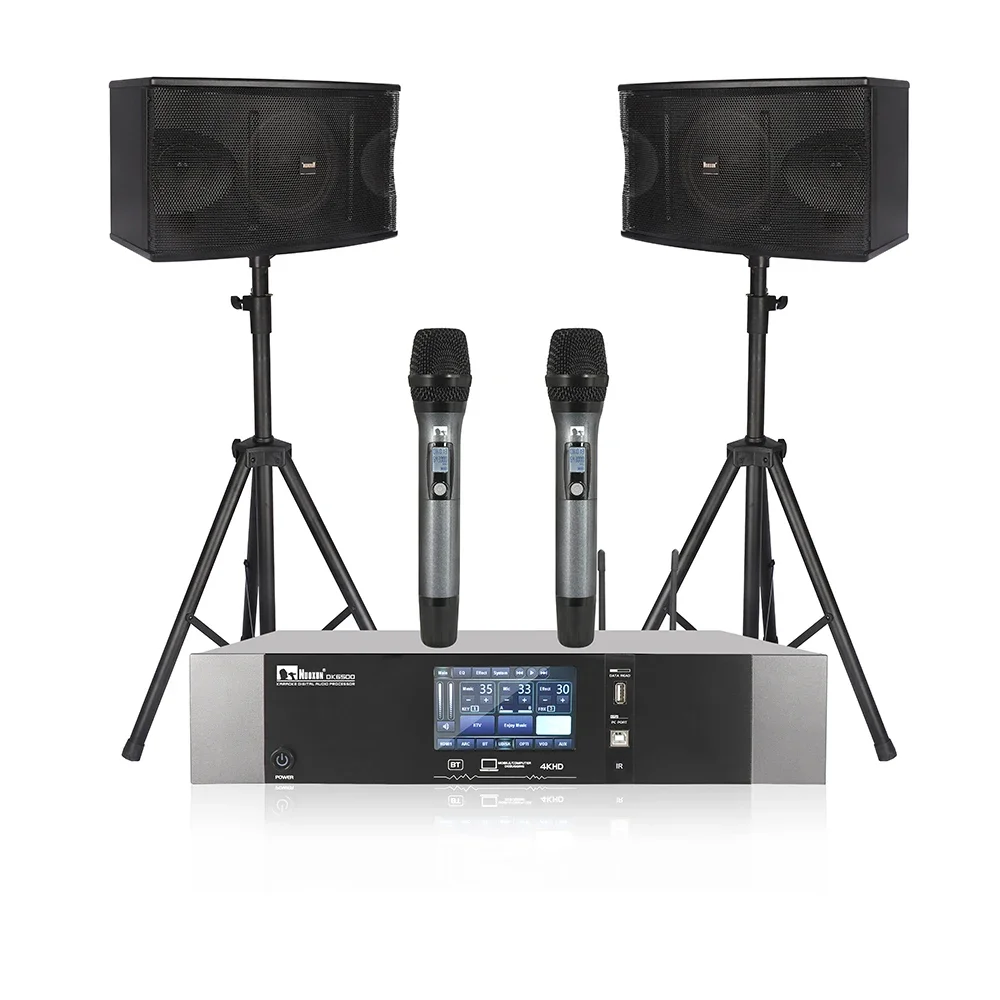 

Профессиональная аудиосистема для караоке KTV с микрофоном, усилителем мощности, динамиком