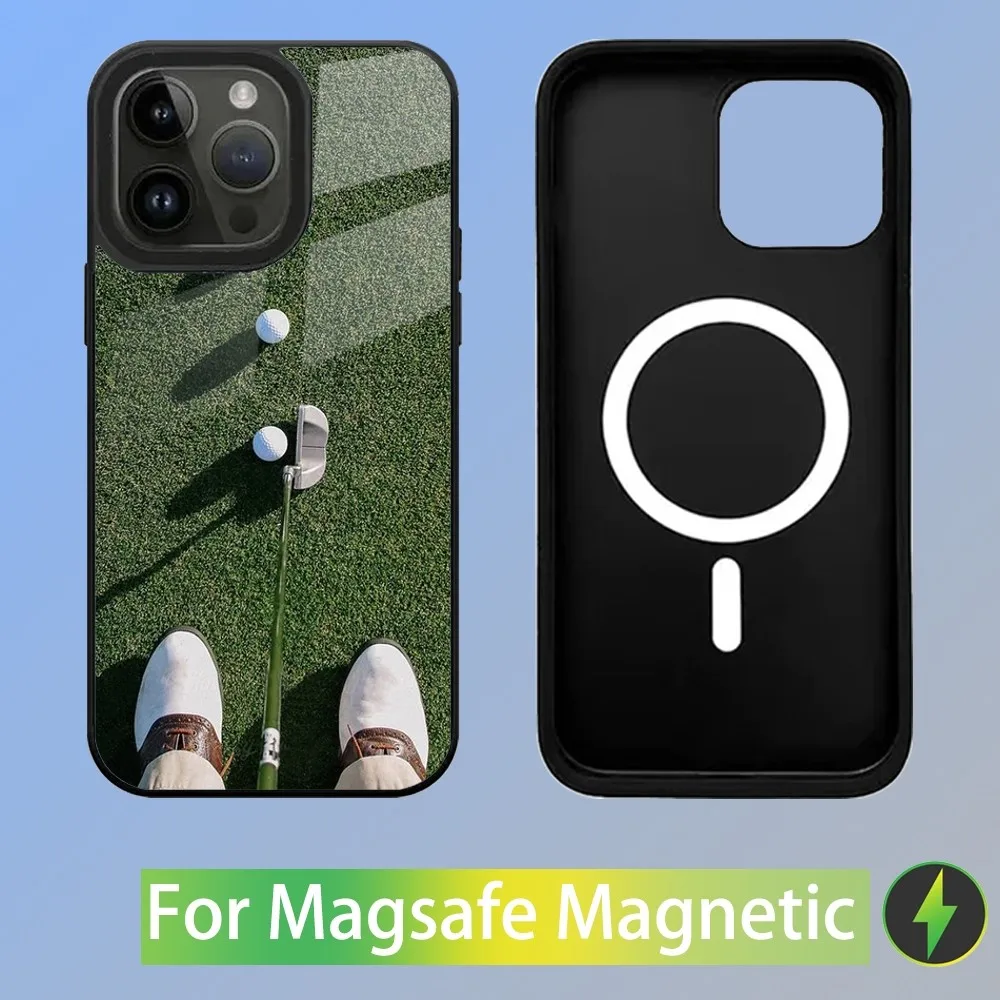 Sport Golf Ball Phone Case For iPhone 15,14,13,12,11,Plus,Pro,Max Mini Magsafe Magnetic Wireless Charging