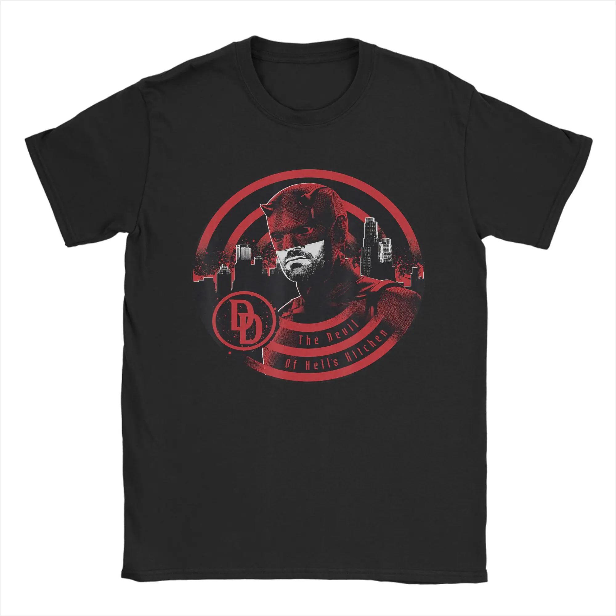 

Мужская футболка Daredevils The Devil of Hells Kitchen, модная футболка с короткими рукавами и круглым вырезом, футболка из чистого хлопка, подарочные топы