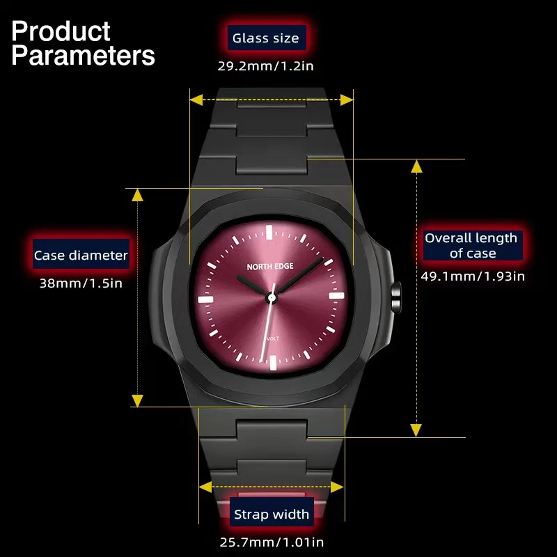 New Fashion Quartz Watch Student Sports Couple Watch Nautilus Watch Waterproof Sun Pattern