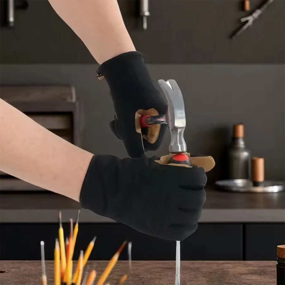 قفازات عمل خفيفة الأداء، قابلة للتنفس، متعددة الأغراض، تعمل باللمس، مع قبضة ممتازة للرجال والنساء