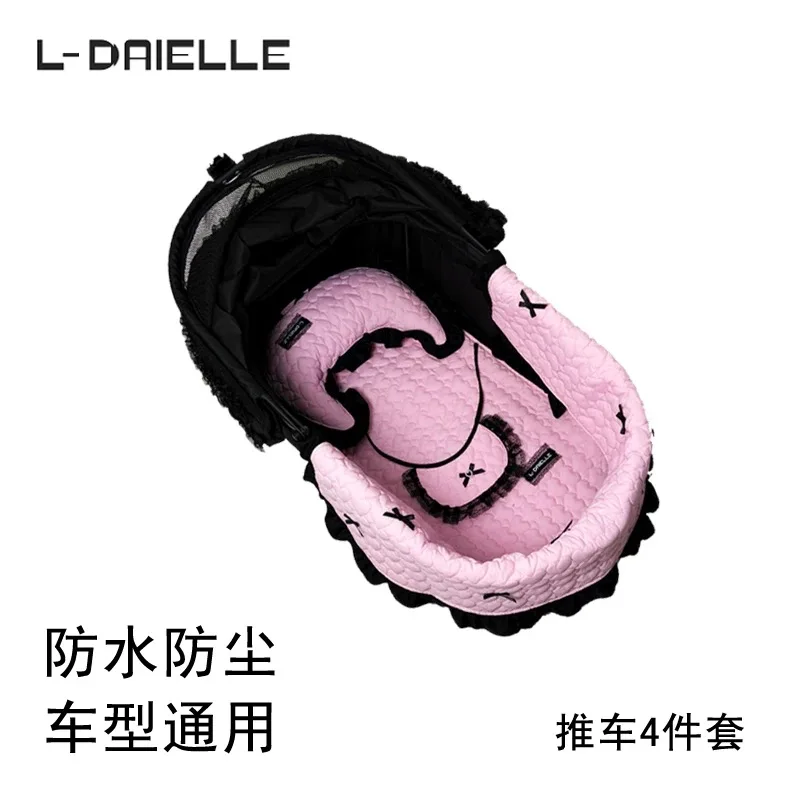 

Pet Stroller Anti Dirty Pad Cat and Dog Mats Cat Stroller Inner Pad Bow Style Lace Breathable Washable Dog Car Cushion