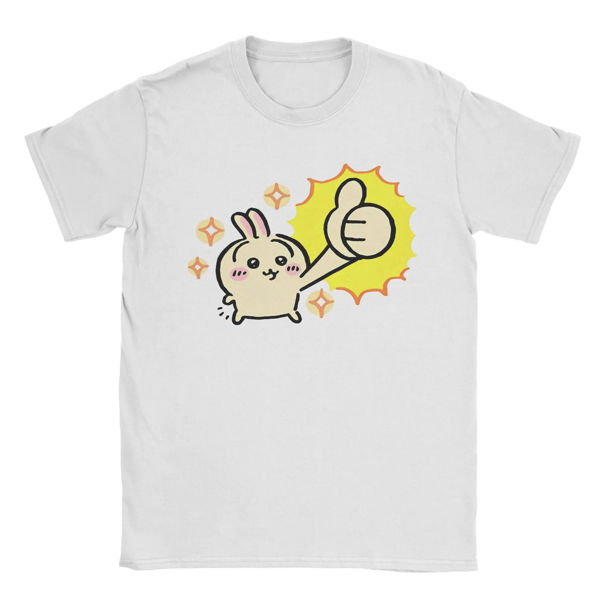 

Men Chiikawa Usagi Good Thumb T Shirt Cute Cartoon Cotton Clothes Vintage Short Sleeve O Neck Tee Shirt Birthday Present T-Shirt