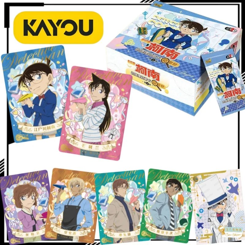 KAYOU Oficial Detective Conan: Paquete de Cartas de Segunda Ola de la Serie Buscando la Sombra, Cartas Coleccionables de Jimmy Kudo, Mercancía de Anime