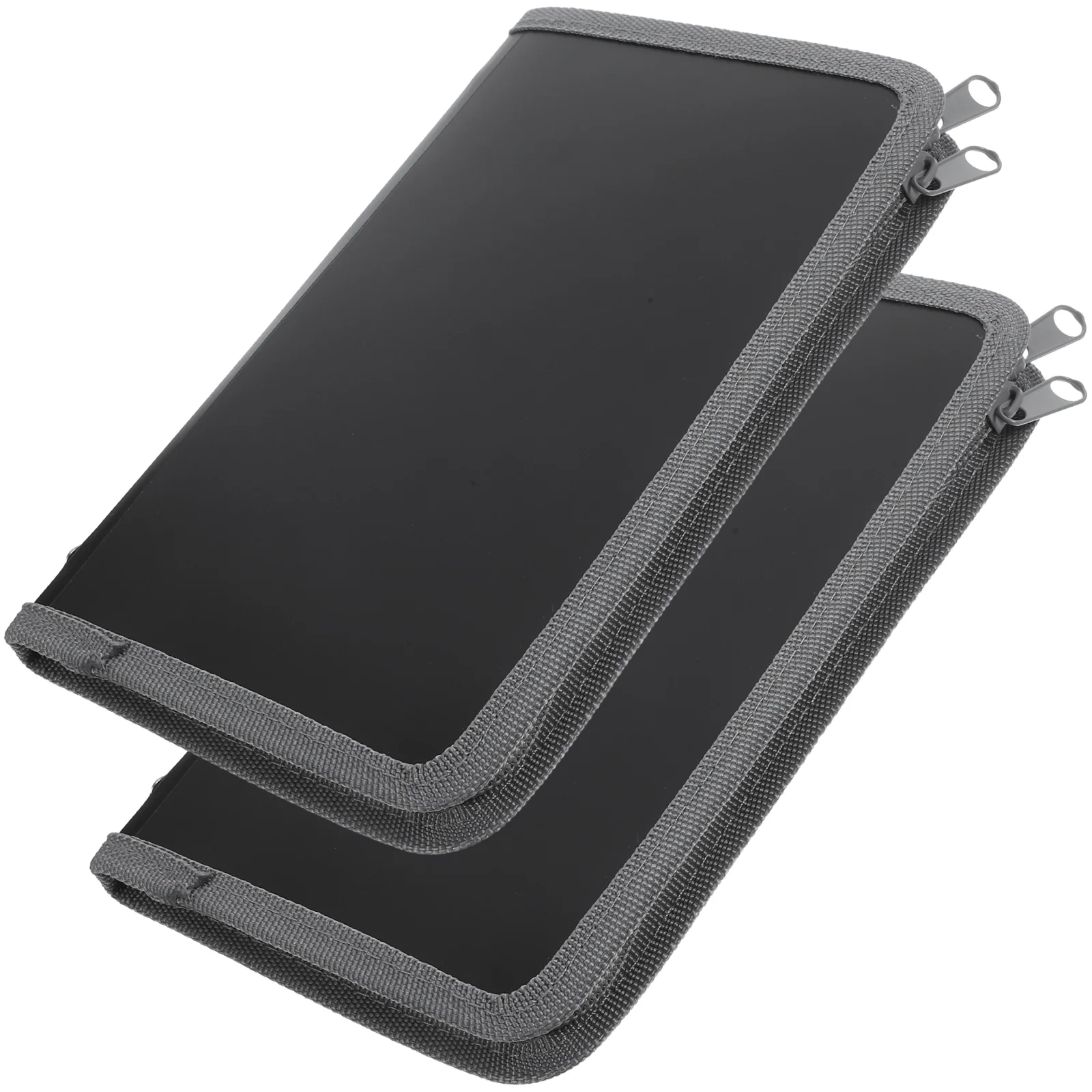 2 Pcs Bill Accordion Bag Expanding Folder Small Receipt Organizer File Storage Holder Filing Office Document Paper