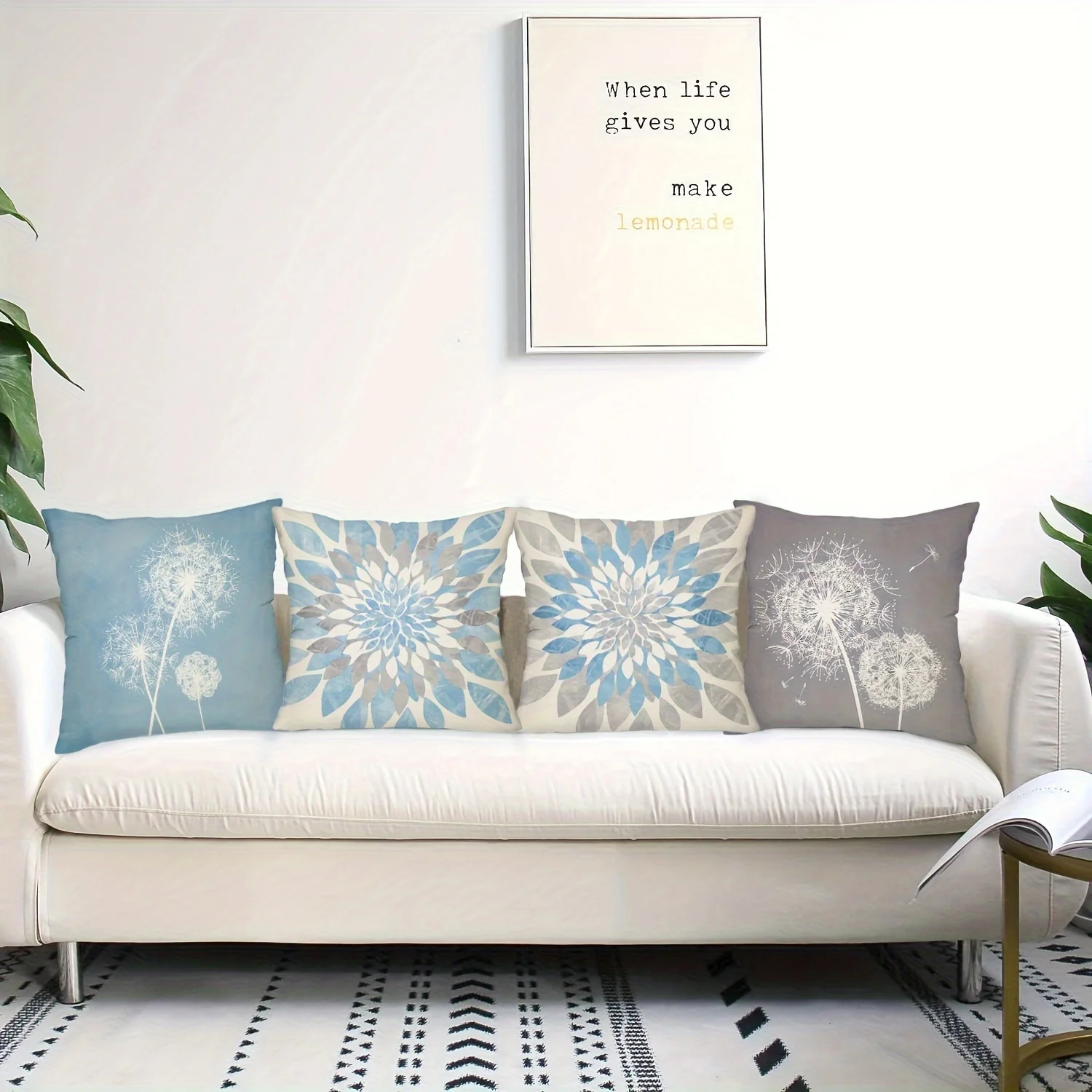 1/4pcs Floral Patterned Pillowcases for Stylish Decor Sofa cushion cover home bedroom room decoration
