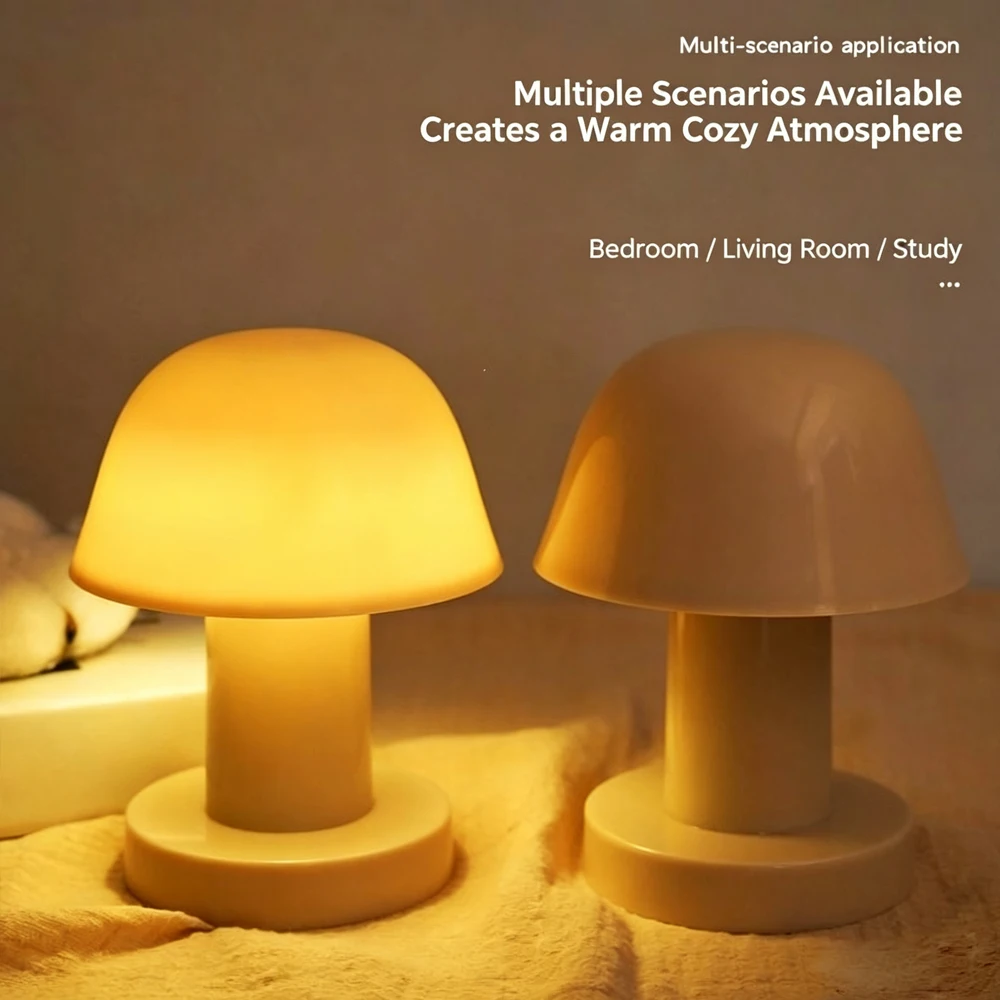 Mini Desktop Sonnenuntergang Nachtlicht Kreative USB-Aufladbare Pilz-LED-Nachtlampe für Kaffeebar Heimdekoration Schlafzimmer – Detail 7