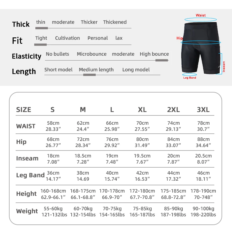 X-TIGER 2024 New Cycling Shorts Summer Breathable Quick Dry Bike Shorts Mountain Road Biking Men Professional Sponge Pad