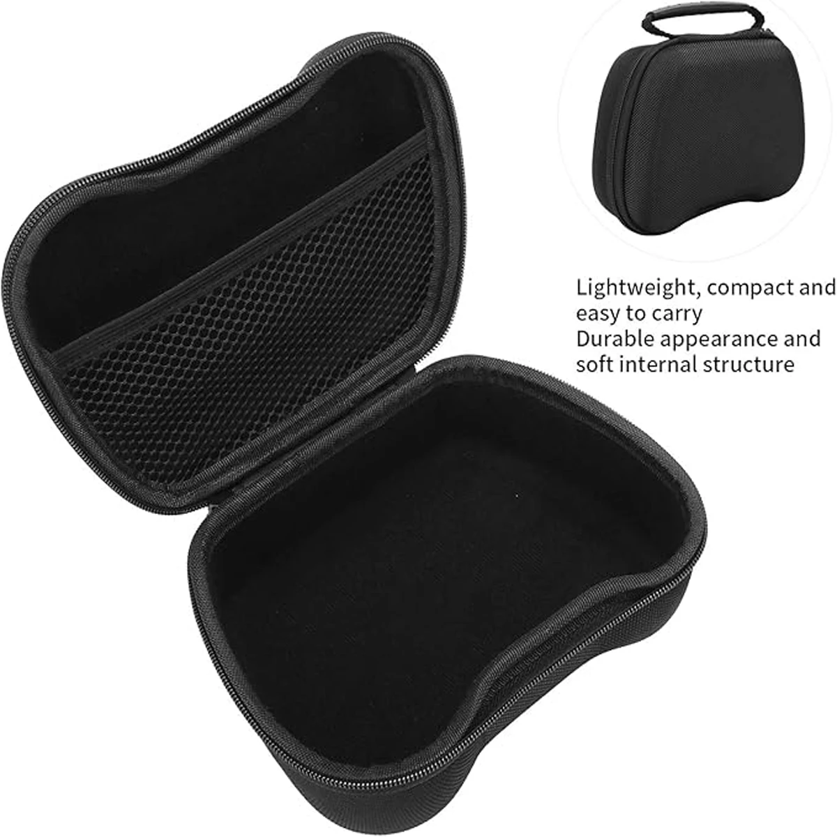 Picture 5: Travel Controller Case Compatible with Switch Pro Controller PS5 Controller Xbox Controller Compact Hard Shell Carrying Case