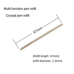 Ballpoint pen refill 0.7mm oily crystal pen special core function pen special refill