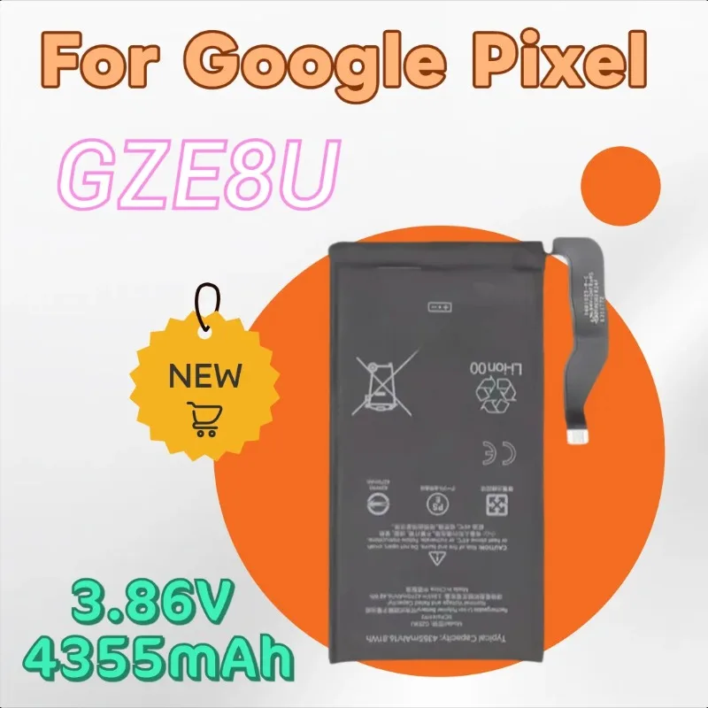 

Аккумулятор 3,86 В 4355 мАч GZE8U для Google Pixel 7 GVU6C GQML3, сменный аккумулятор для мобильного телефона, новинка, высокое качество