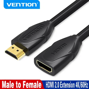 Vention HDMI 2.0 تمديد كابل 4K/60 هرتز HDMI 2.0 2.1 ذكر إلى أنثى كابل forHDTV نينتندو سويتش PS4/3 HDMI موسع محول 8K