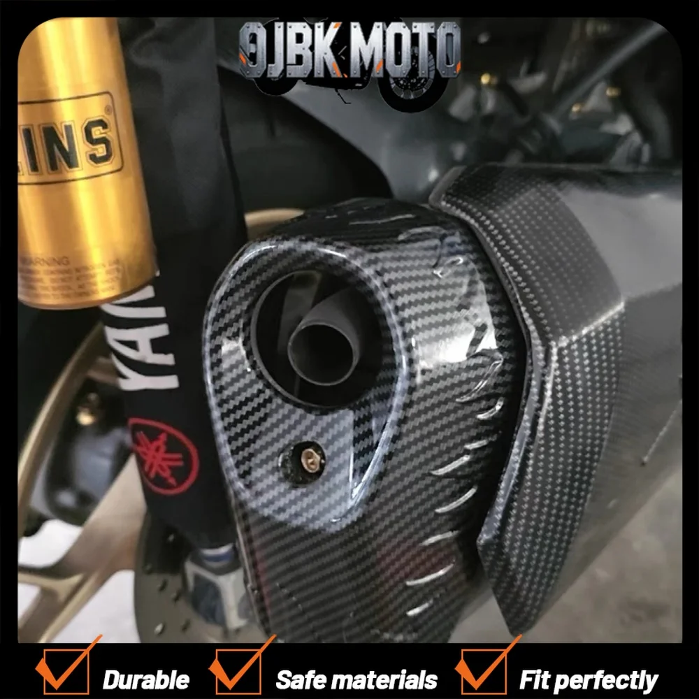 【Perfect fit】Suitable for Yamaha 17-24 XMAX300 modified exhaust pipe cover car shell pattern water transfer cover shell