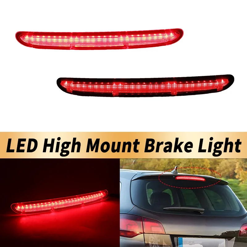 

1 шт. дымчатые/красные линзы, светодиодные высокие крепления, 3-й третий стоп-сигнал, задний задний сигнальный фонарь для Opel Vauxhall Astra J Hatchback и GTC