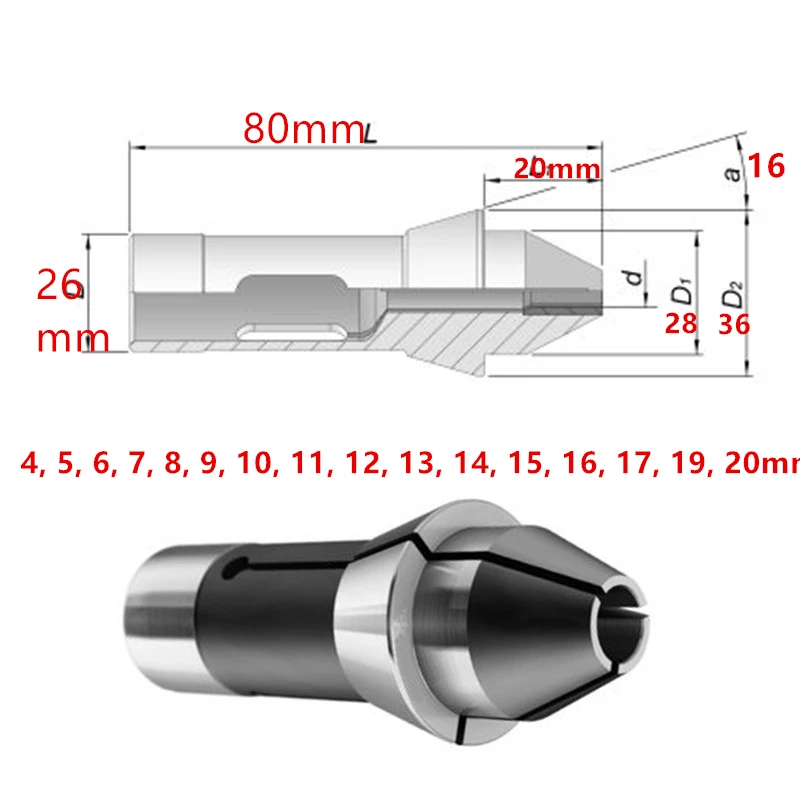 47PCS Lathe Chuck Collet Welding Carbide