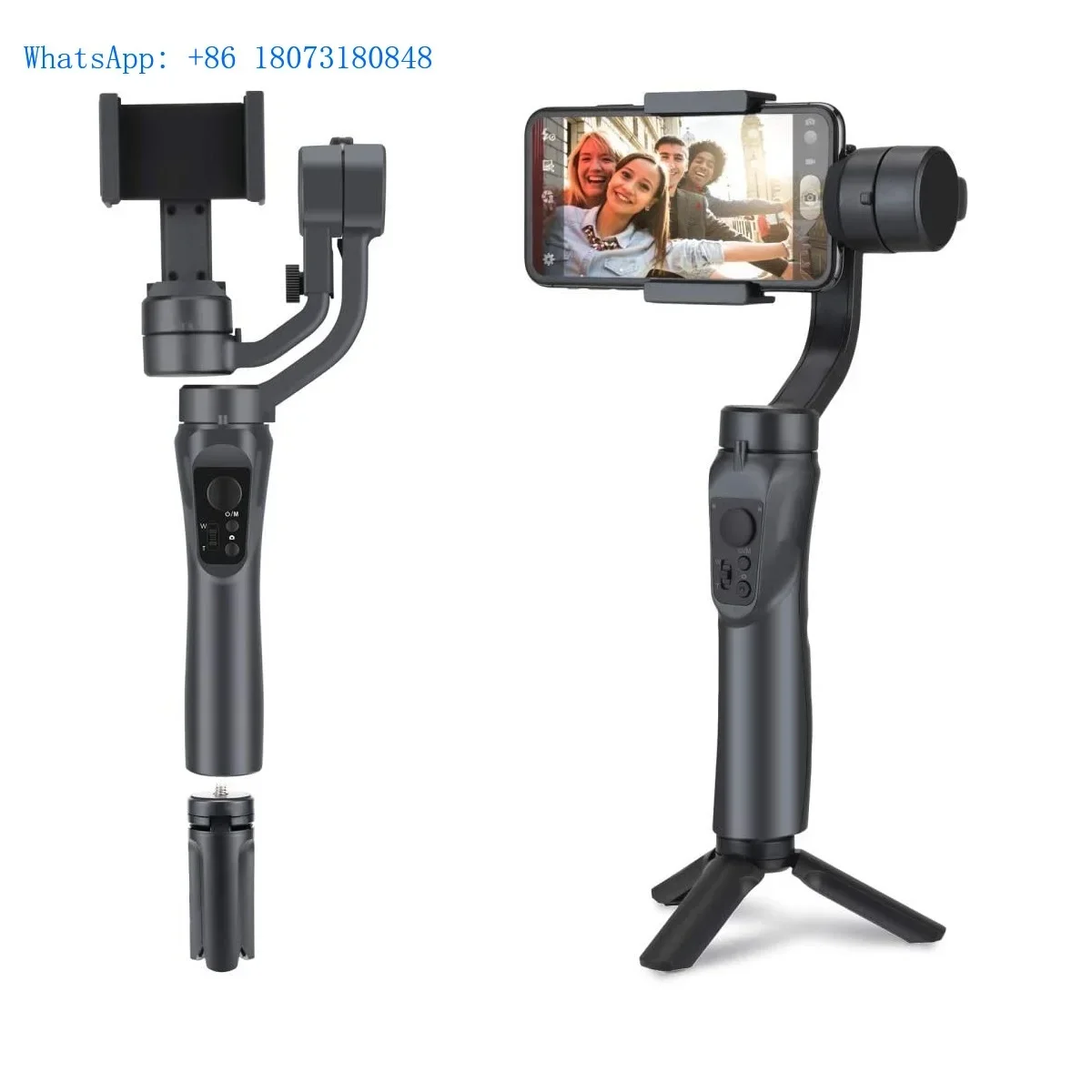 Fast Shipping 3 Axis Smartphone Handheld three-axis Automatic Selfie Stick AI Face Tracking Mobile phone gimbal Stabilizer