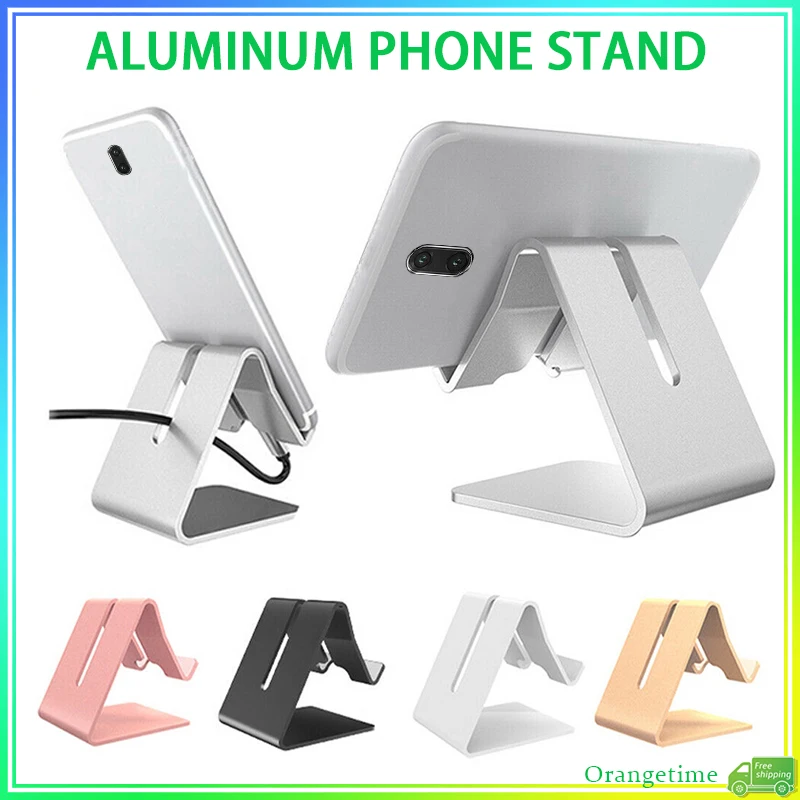 【Fast Delivery】Aluminum Phone Holder For Desktop Stable Holder For Phones/Tablet Universal Phone Support Live Stand