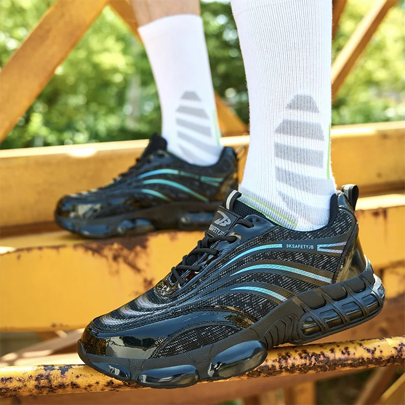 

Puncture Proof Steel Toe Sneakers for Construction Non Slip Work Shoes Women Lightweight Comfortable Safety Work Shoes for Men