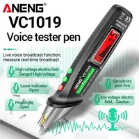 ANENG VC1019 Circuit Breaker Finders, 12V-1000V Volt Current Non-Contact  Intelligente  Voice Broadcast Tester Pen Tools cable t