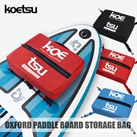 KOETSU Bolsa para cubierta de tabla de remo: almacenamiento de malla elástica para SUP/Kayak, negro/rojo/azul (15,75x11,81 pulgadas)