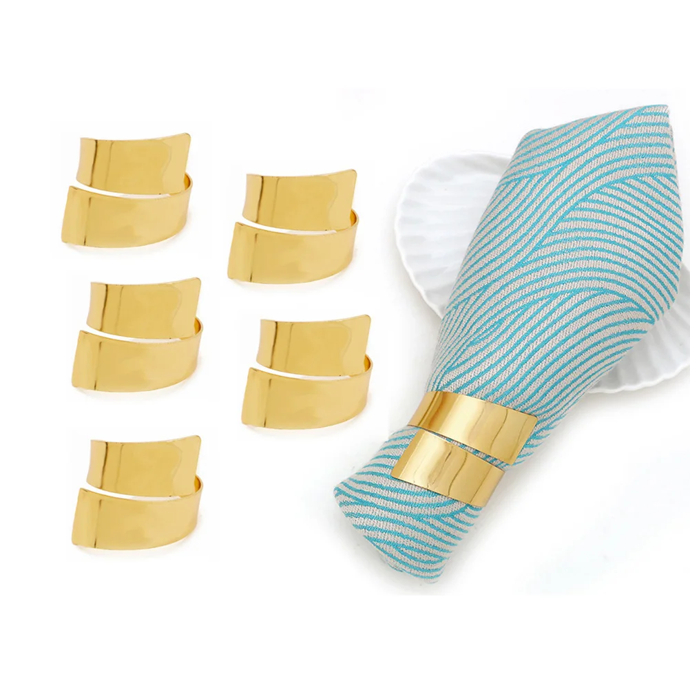 

2 Pcs Napkin Ring Rustic Rings Party Promise Holders Two Napkins Serviette Buckle