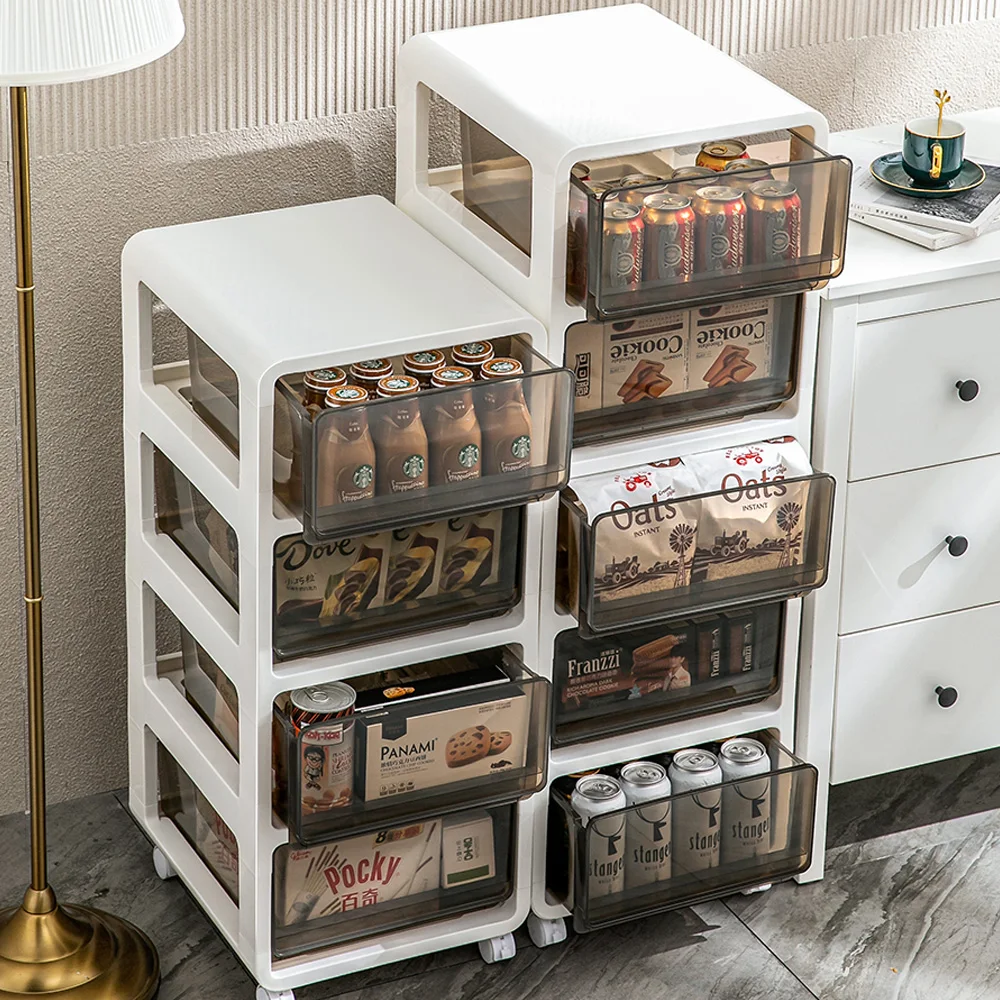 

Drawer Storage Cabinet Plastic Multi-layer Locker Bedroom File Cabinet Desk Under the Finishing Cabinet