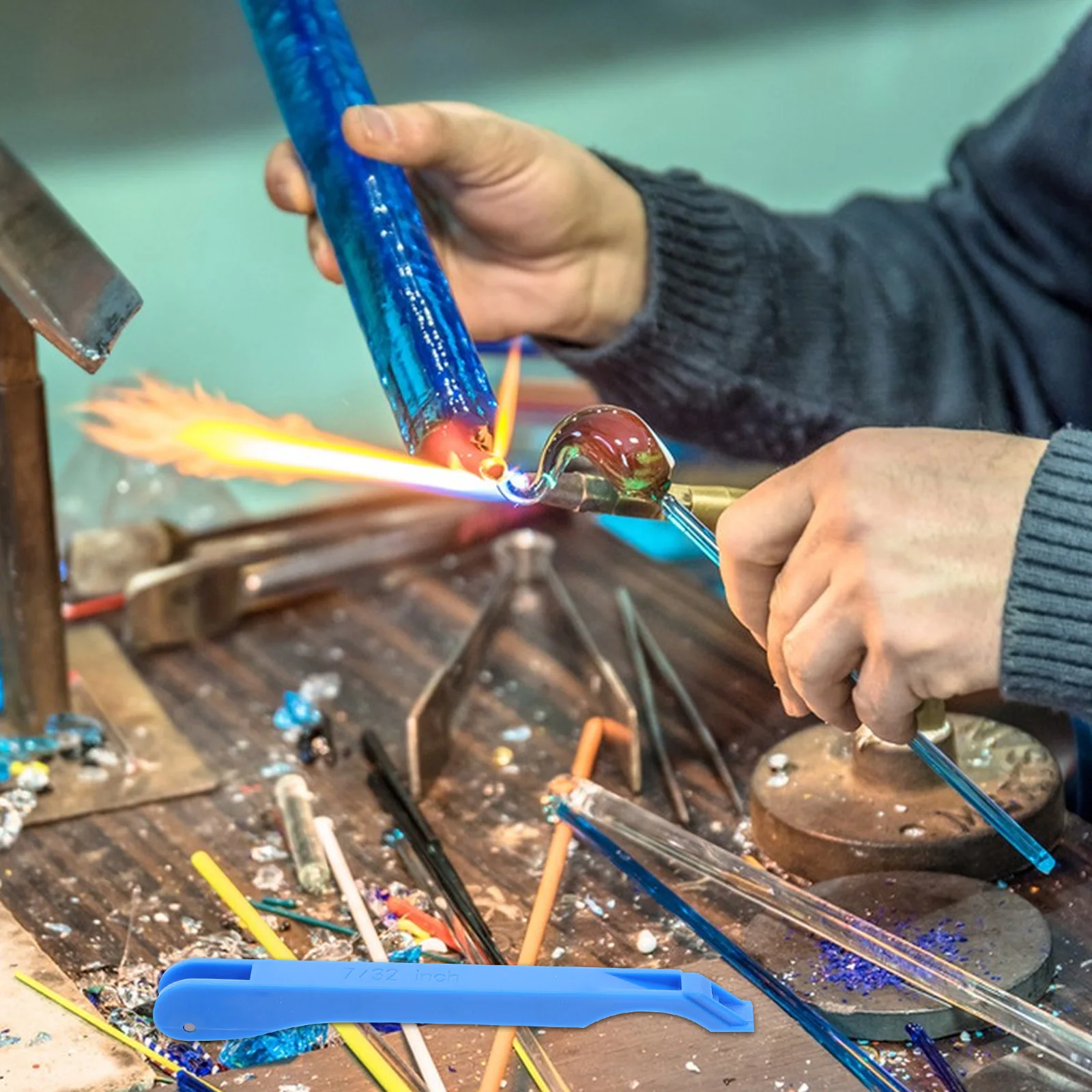 

1Set Stained Glass Hand Foiler 732 Foiler Tool Copper Foil Supplies Easy Use DIY Crafting Tools Colorful Glass Handmade Foil