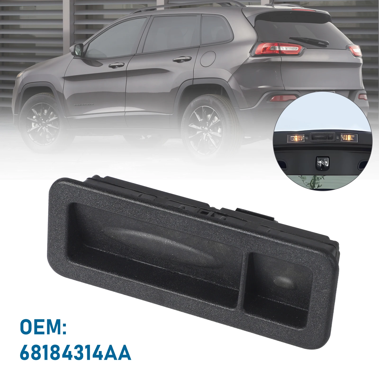 

New Car Trunk Lid Lock Release Push Button Handle Switch For Jeep Cherokee 2014 2015-2018 68184314AA Durable Rear Release Switch