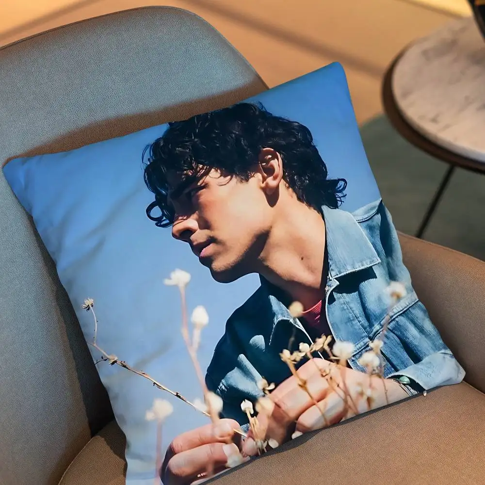 DNCE Joe Jonas Live Pillow Case Square Double-Sided Printing Short Plush Sofa Cushion Cover Bedroom Bedside Pillow 6