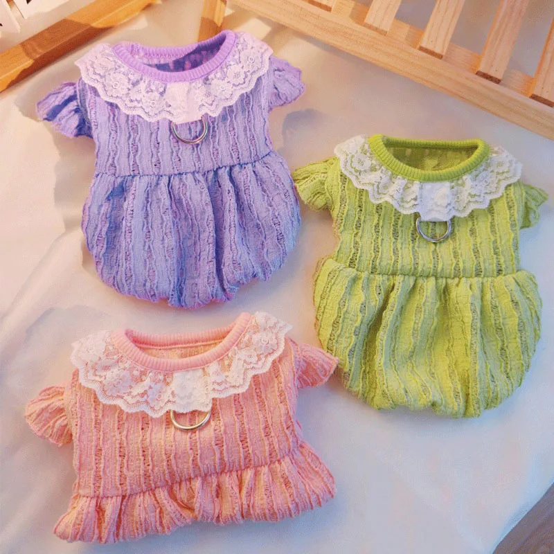 Vestido de verano para perros y gatos Sweet Girls, con capucha - imagen 2