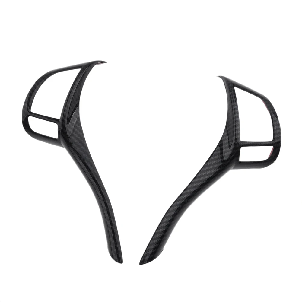 

For Nissan Qashqai J11 X-Trail Teana Altima 2013-2018 Carbon Fiber Steering Wheel Switch Button Cap Cover Strip