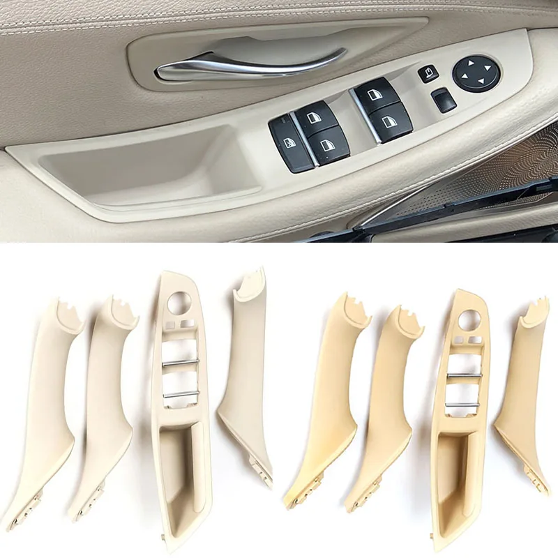 Left Hand Drive LHD Car Interior Door Handle Inner Door Panel Pull Trim Cover For BMW 5 Series F10 F11 2010-2017 Car Accessories