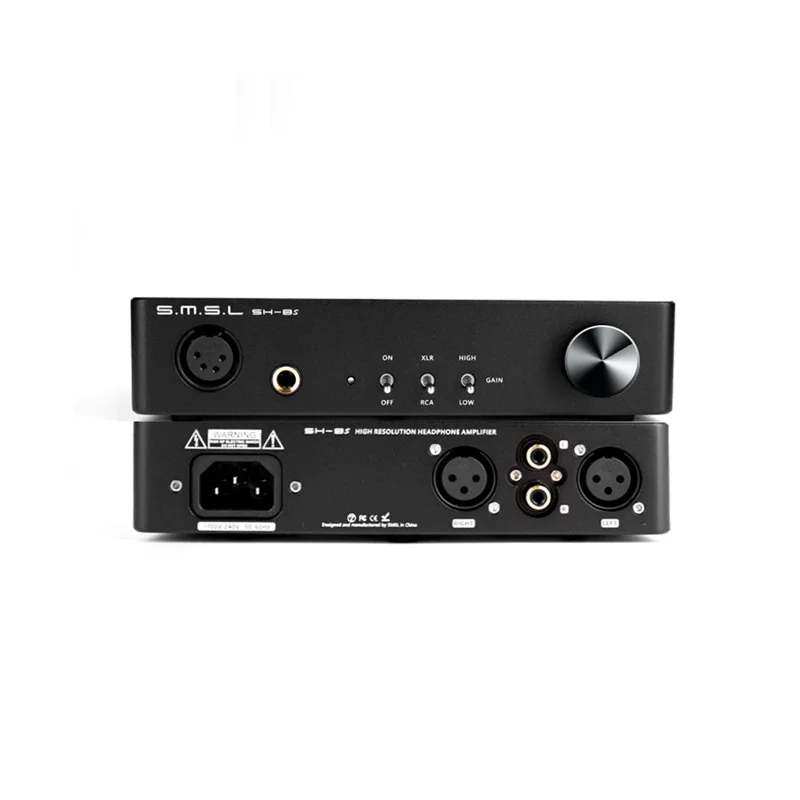 

SMSL SH-8S Hi-Res Headphone Amplifier 6.35mm RCA XLR Balanced/Unbalanced Gain Adjustable