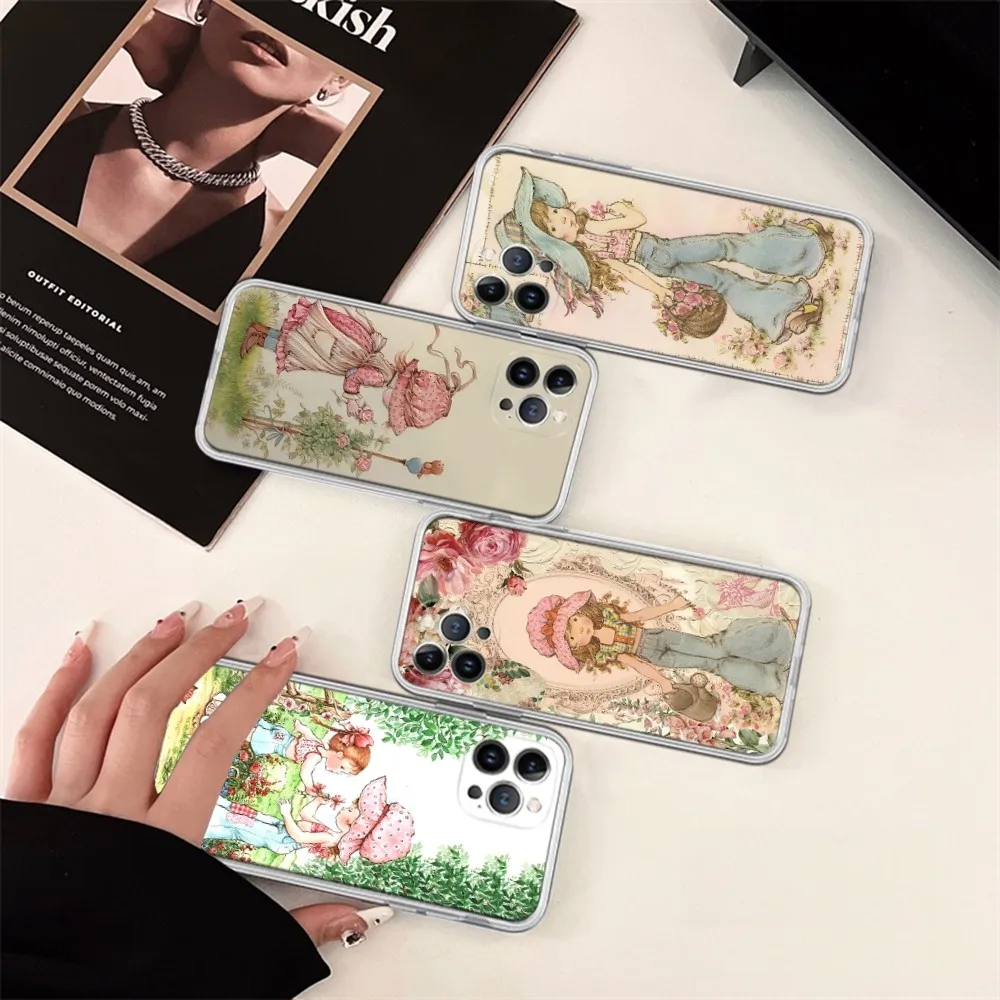 S-Sarah K-Kay Girls Cute Phone Case For IPhone 16 15 8 7 6 6S Plus X SE XR XS 14 11 12 13 Mini Pro Max Mobile Case