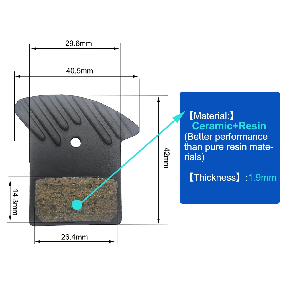 NUTT A5-D Brake Pad 2 Pistons Hydraulic Disc Brake Ceramics Heat Dissipation Cooling For Electric Scooter Kugoo MTB Bike A1 A2