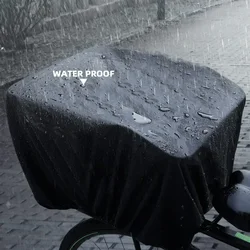 Bicycle Basket Cover Rain Cover Bike Basket Cover Bicycle Basket Luggage Net 30x30CM Waterproof Cover With Elastic Trips