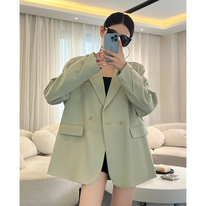 Frauen Blazer College Pailletten Farbstoff Bequeme Kleidung Verdicken Kontrastierende Höhlte Spitze Integrierte Detail Nagel Futter