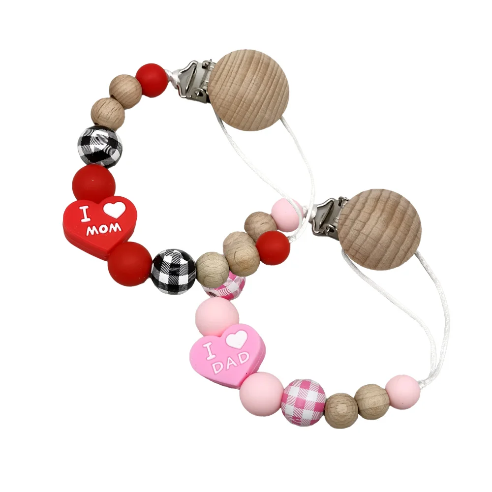 

Baby Pacifier Clip with Silicone Teether, Anti-Drop Soother Holder Chain, Bite-Resistant Chewable Design for Infants