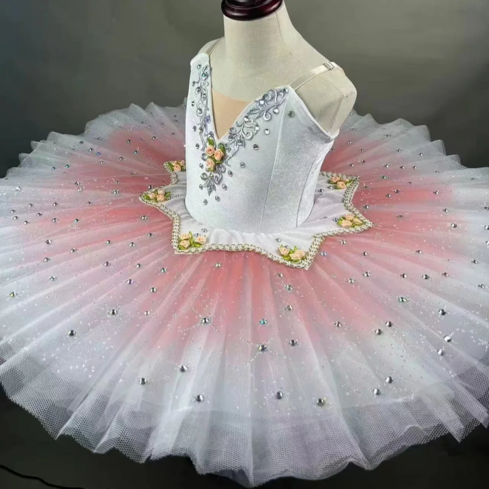 Professional Ballerina Ballet Tutu For Child Kids Girls Adults Women Flower Pancake Tutu Swan Dance Costumes Ballet Dress Girls